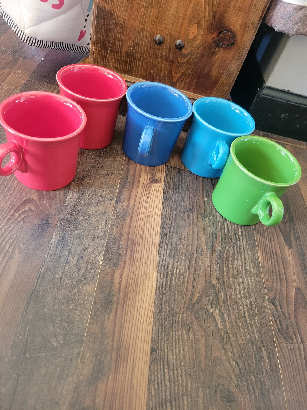 Fiesta Glass Mugs With Loop Handle